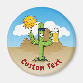Cactus met bier magneet (Voorkant)