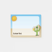 Cactus met bier post-it® notes (Voorkant)