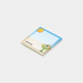 Cactus met bier post-it® notes (Schuin)