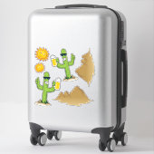 Cactus met Bier Sticker Set (Koffer)