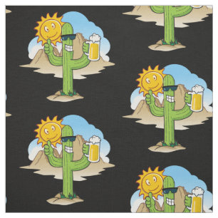 Cactus met bier stof