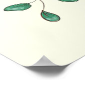 Cactus met bloemen poster (Hoek)