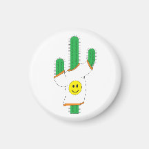 Cactus met een gelukkig shirt