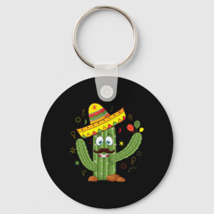 Cactus met Sombrero Mexicaanse Fiesta Cinco de Ma Sleutelhanger