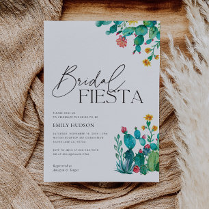 Cactus Mexicaans Fiesta Bridal Douche Uitnodiging