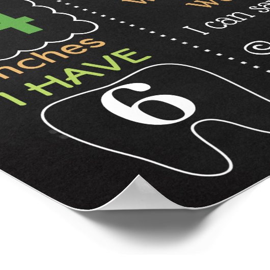 Cactus Mexican Fiesta Birthday board Poster (Hoek)