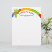 Cactus Mexican food catering menu letterhead (Staand voorkant)