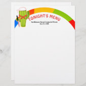 Cactus Mexican food catering menu letterhead (Voorkant / Achterkant)