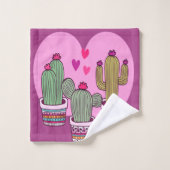 Cactus mignon (Gant de toilette)