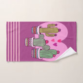 Cactus mignon (Serviette à main)