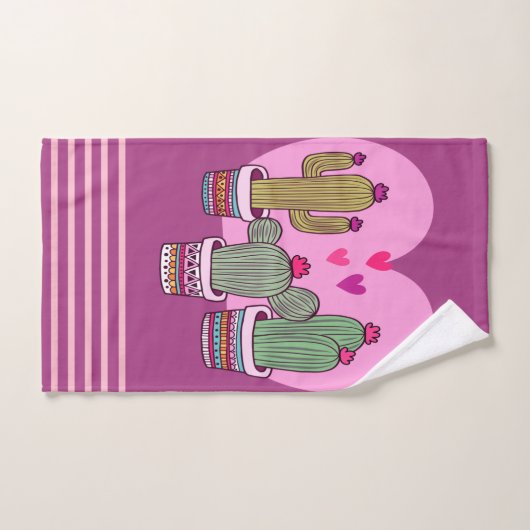 Cactus mignon (Serviette à main)