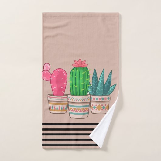 Cactus mignon (Serviette à main)