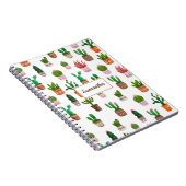 Cactus Modern Aangepaste naam Notitieboek (Rechterzijde)