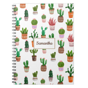 Cactus Modern Aangepaste naam Persoonlijk Notitieboek