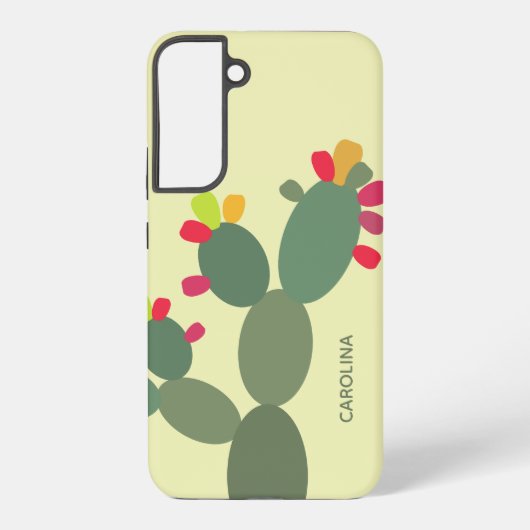 cactus moderne naam samsung galaxy hoesje (Achterkant)