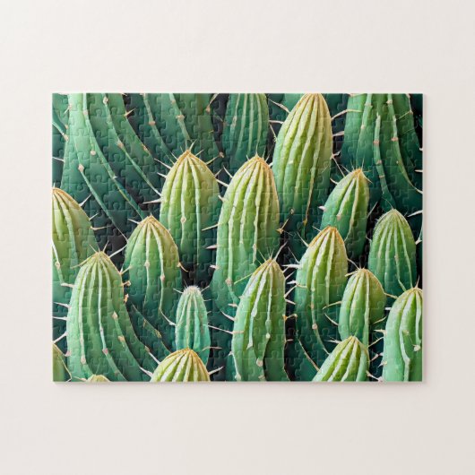Cactus Motif 1 The Daily Jigsaw puzzle Récent (Horizontal)