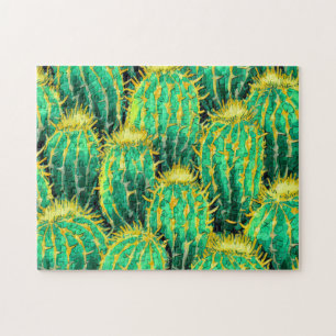 Cactus Motif 3 Easy Cerveau Art Puzzle Photo Puzzl