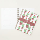 Cactus Motif Enseignant École Homeschool Planner (Devant avec enveloppe)