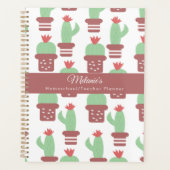Cactus Motif Enseignant École Homeschool Planner (Devant)