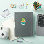Cactus ne peut pas toucher ce sticker en vinyle pe (Couverture iPad)
