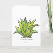 Cactus notecard kaart (Achterkant)