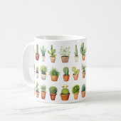 Cactus Oasis Mok / Waterverf Cactus Mok (Voorkant links)