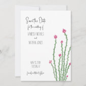 Cactus Ocotillo Fleur Rose Enregistrer La Carte Da (Devant)