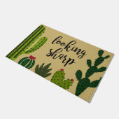 Cactus Ogend Sharp Mat, Plant Lover Deurmat (Schuin)