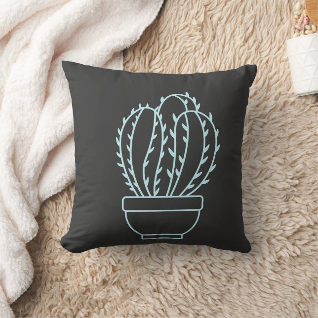 Cactus omtrek kussen (Deken)