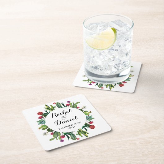 Cactus Onderzetter Trouwfeest Cacti Fiesta (Insitu)