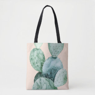 Cactus op koraal draagtas