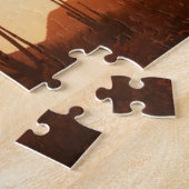 Cactus op woestijn legpuzzel (Zijkant)