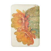 Cactus Oranje bloesems Badmat (Voorkant Verticaal)