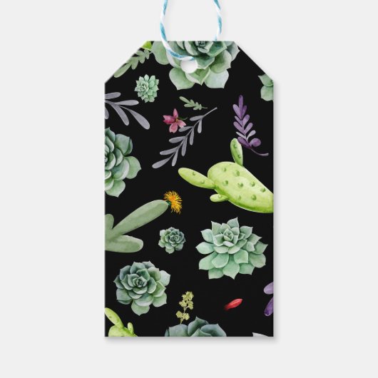 Cactus Patroon 2 Cadeaulabel (Voorkant)