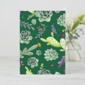 Cactus Patroon 3 Bedankkaart (Staand voorkant)