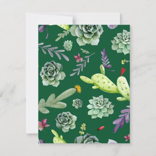 Cactus Patroon 3 Notitiekaartje (Voorkant)