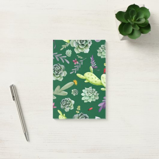 Cactus Patroon 3 Post-it® Notes (Kantoor)