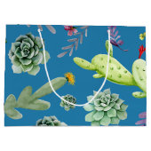 Cactus Patroon 5 Groot Cadeauzakje (Achterkant)