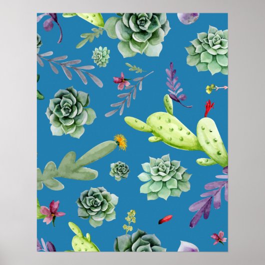Cactus Patroon 5 Poster (Voorkant)