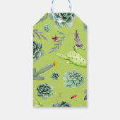 Cactus Patroon 6 Cadeaulabel (Achterkant)