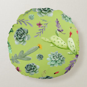 Cactus Patroon 6 Rond Kussen