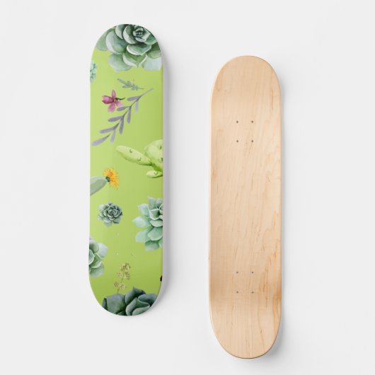 Cactus Patroon 6 Skateboard (Voorkant)