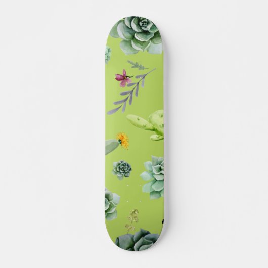 Cactus Patroon 6 Skateboard (Voorkant)