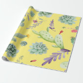 Cactus Patroon 9 Cadeaupapier (Uitgerold)