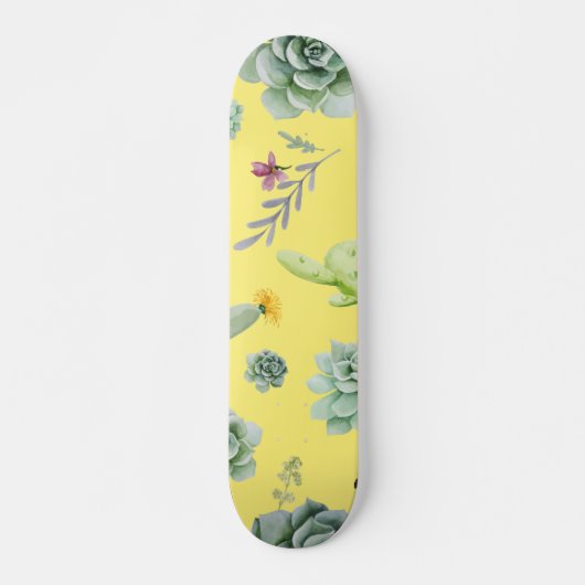 Cactus Patroon 9 Skateboard (Voorkant)