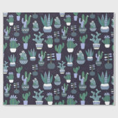 Cactus-patroon Cadeaupapier (Vlak)