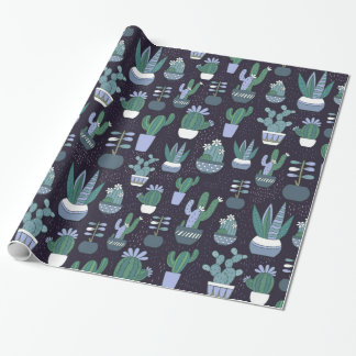 Cactus-patroon Cadeaupapier