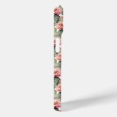 Cactus patroon roze bloemen monogram Case-Mate iPhone case (Achterkant / Rechts)