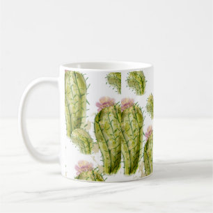 Cactus patroon waterverf koffiemok