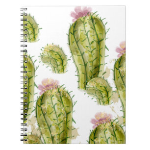 Cactus patroon waterverf notitieboek
